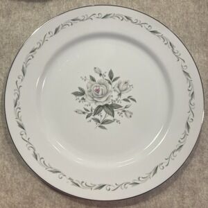 Vintage 1960s Diamond China - ROMANCE Dinner Plate 10-1/2"